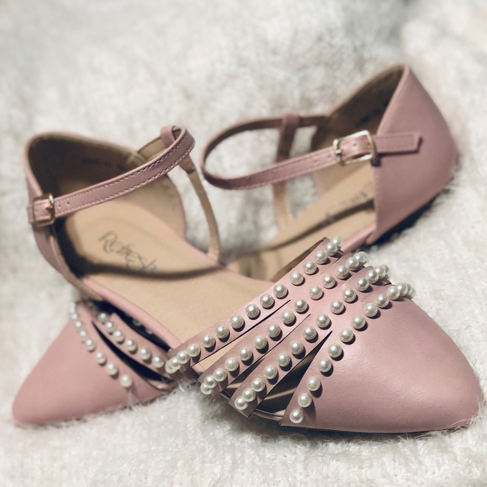 NEW✨Soft Mauve Pearl Top Sandals 8.5
